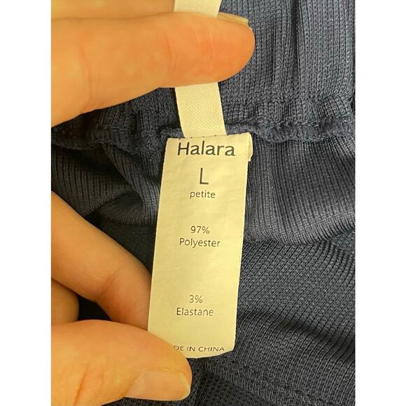 Halara halotek air high waist wide leg work pant pull-on navy blue large - Picture 2 of 6